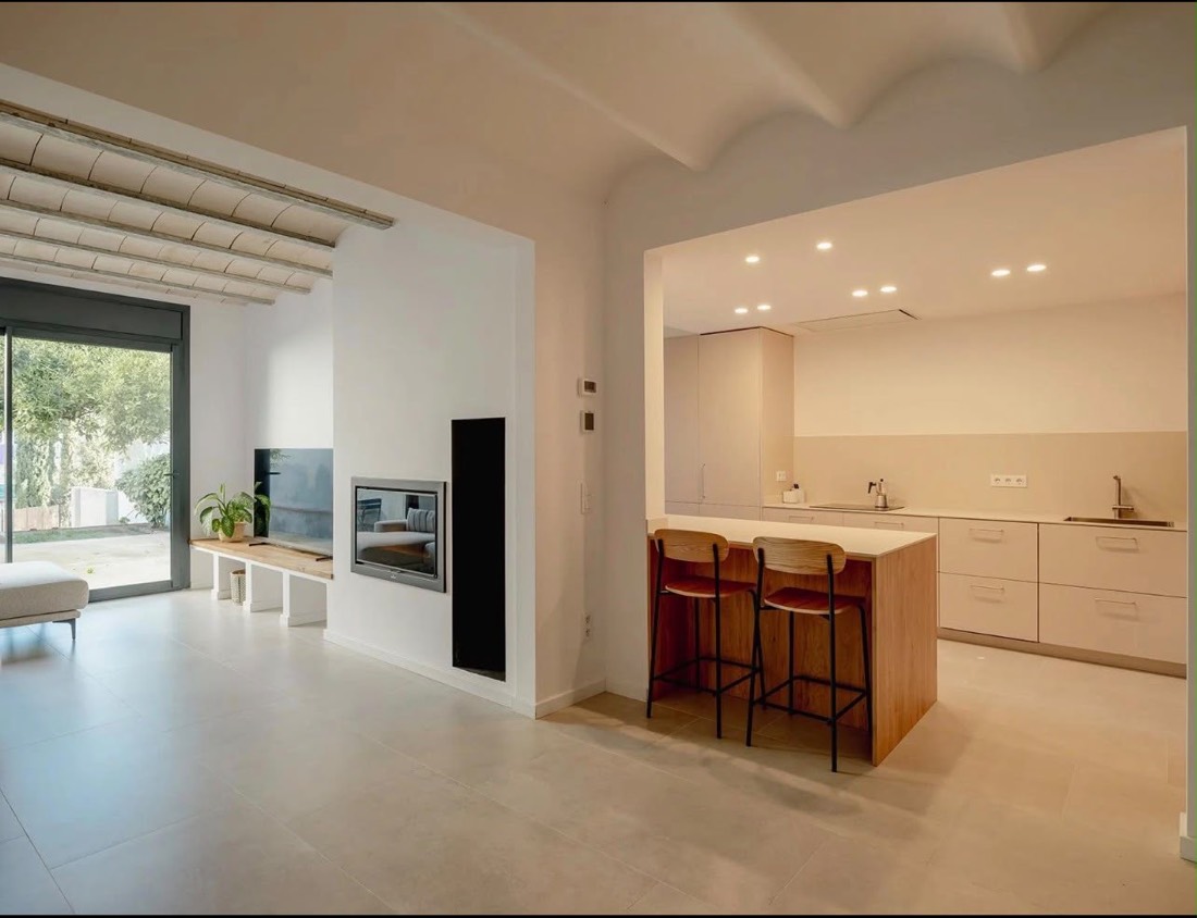 Reforma de cocina y salón en Barcelona